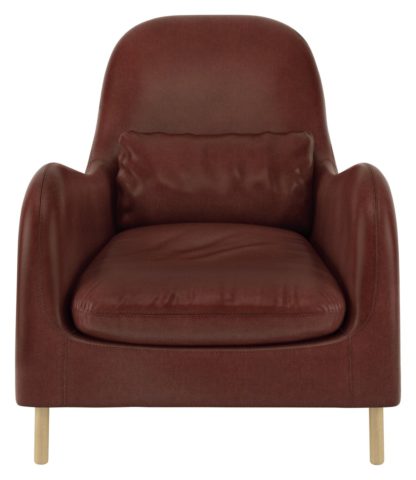 An Image of Habitat Smithfield Carson Leather Armchair - Tan