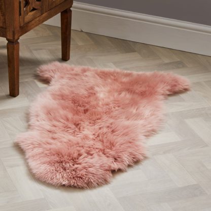 An Image of Single Pelt Sheepskin Rug Navy