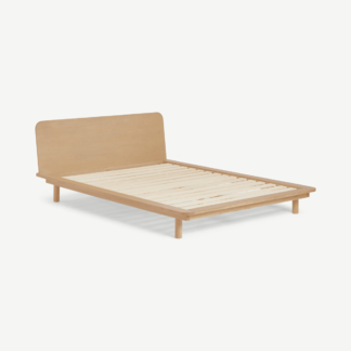 An Image of Kano Double Bed with Shelf, Pine