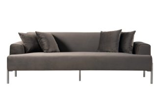 An Image of Duke Three Seat Sofa - Carbon