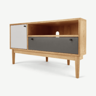 An Image of Campton Corner TV Stand, Oak