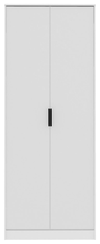 An Image of Messina 2 Door Wardrobe - Black