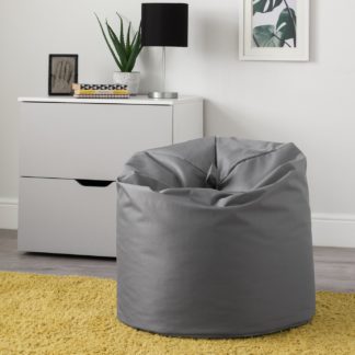 An Image of Habitat Large Grey Classic Bean Bag