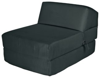 An Image of Argos Home Single Chair Bed - Jet Black