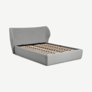 An Image of Topeka King Size Ottoman Storage Bed, Mountain Grey