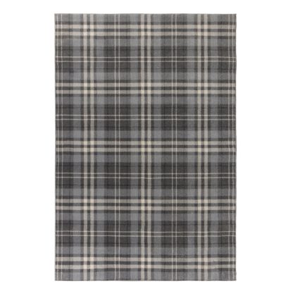 An Image of Kilbirnie Rug Grey, Brown and White