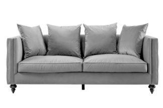 An Image of Ascot Three Seat Sofa – Dove Grey
