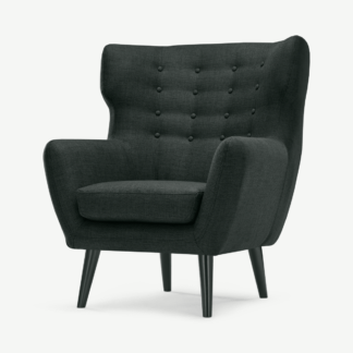An Image of Kubrick Wing Back Chair, Anthracite Grey