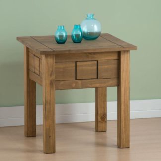 An Image of Santiago Pine Lamp Table