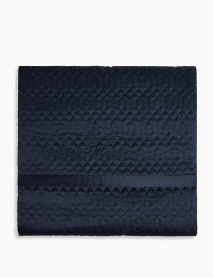 An Image of M&S Satin Quilted Throw