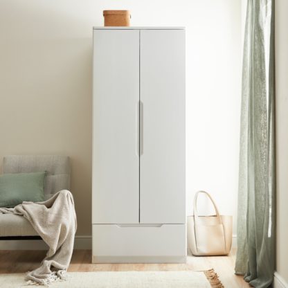 An Image of Larson 2 Door Wardrobe White