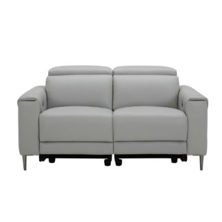 An Image of Bayswater 2 Seater Electric Recliner With Electric Headrest, Orlando Quiet Grey O7304