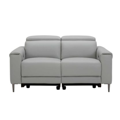 An Image of Bayswater 2 Seater Electric Recliner With Electric Headrest, Orlando Quiet Grey O7304