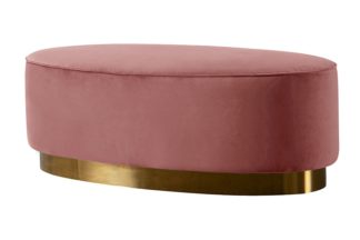 An Image of Selini Footstool – Blush Pink