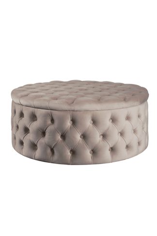 An Image of Mylia Storage Ottoman - Taupe