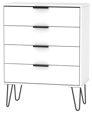 An Image of Verona 4 Drawer Chest - White