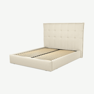 An Image of Lamas King Size Ottoman Storage Bed, Putty Cotton