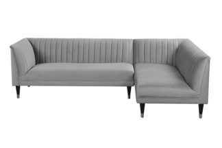 An Image of Baxter Right Hand Corner Sofa – Dove Grey