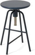 An Image of DesignBite Rotating Bar Stool, Midnight Blue