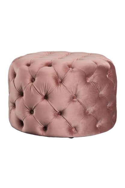 An Image of Nevia Ottoman - Blush Pink