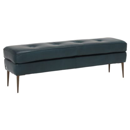 An Image of Maxwell Ottoman, Indiana Teal