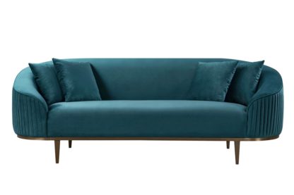 An Image of Ella Three Seat Sofa - Peacock