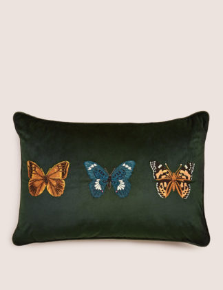 An Image of M&S Trio Butterfly Cushion
