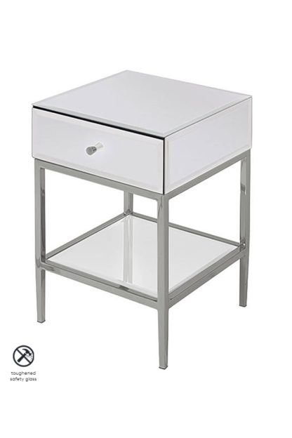 An Image of Stiletto Toughened Mirror Side Table