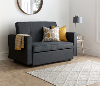 An Image of Troy Grey Fabric Sofa Bed