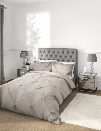 An Image of M&S Cotton Rich Pintuck Bedding Set