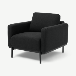 An Image of Jarrod Armchair, Midnight Black Weave