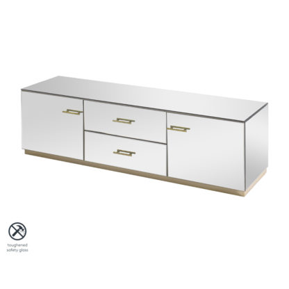 An Image of Harper Media Unit – Champagne Gold Details