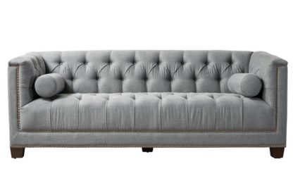 An Image of Bankes Three Seat Sofa - Charcoal