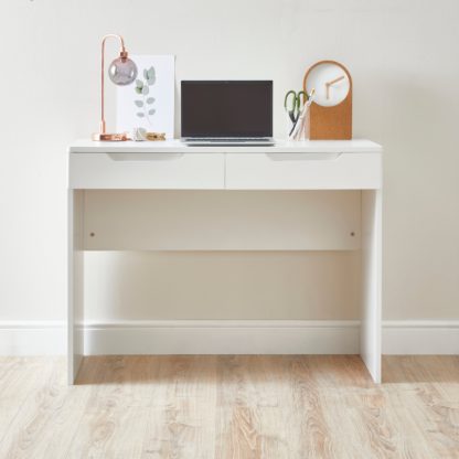 An Image of Larson White Dressing Table White