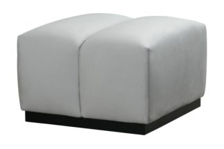 An Image of Herbie Footstool - Dove Grey