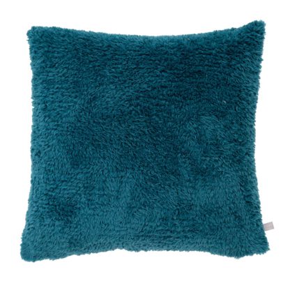 An Image of Snuggle Fleece Cushion - 50cm - Ochre