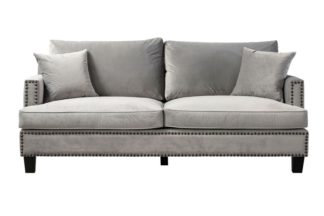 An Image of Brunswick Three Seat Sofa - Dove Grey