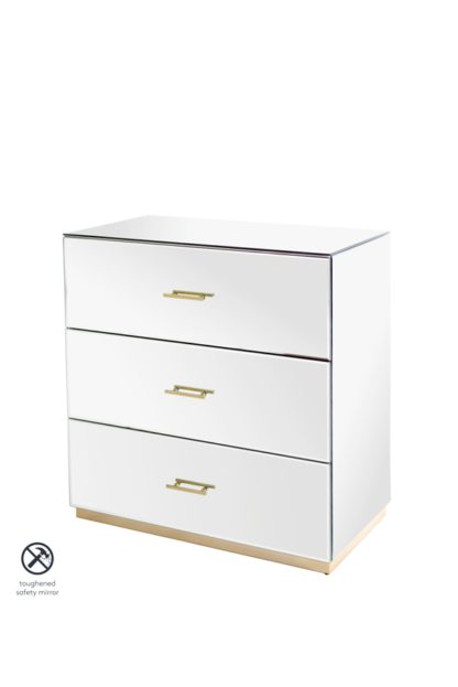 An Image of Harper Chest of Drawers – Champagne Gold Details