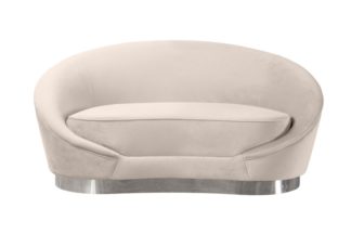 An Image of Selini Two Seat Sofa - Chalk