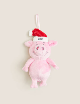 An Image of M&S Plush Hanging Percy Pig™ Decoration