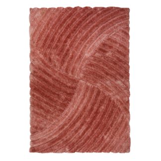 An Image of Verge Furrow Rug Pink