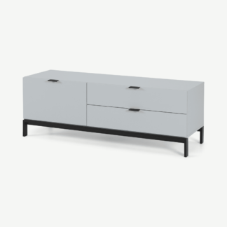 An Image of Marcell Compact Media Unit, Light Grey