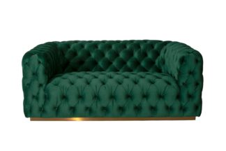 An Image of Frankfurt Two Seat Sofa - Bottle Green