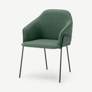 An Image of Stanley Carver Dining Chair, Bay Green & Black