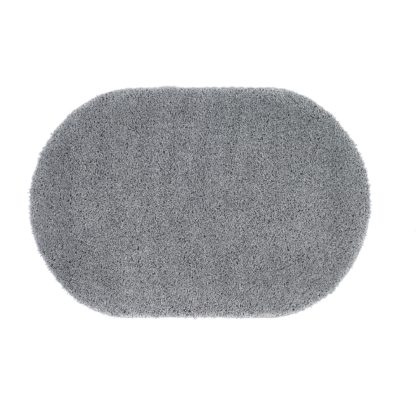 An Image of Marvel Shaggy Lozenge Rug Grey