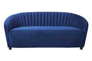 An Image of Alice Two Seat Sofa - Navy Blue