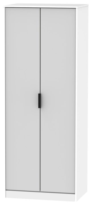 An Image of Bergen 2 Door Wardrobe - White
