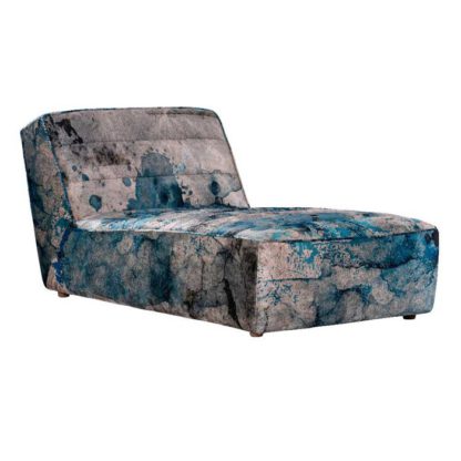 An Image of Timothy Oulton Shabby Sectional Chaise, Faded and Degraded Melting Paisley