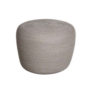 An Image of Cane-line Circle Small Footstool, Taupe