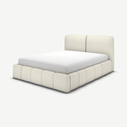 An Image of Maxmo Super King Size Ottoman Storage Bed, Putty Cotton